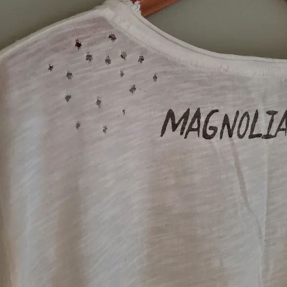 Magnolia Pearl Distressed You Just Love Boyfriend Tee